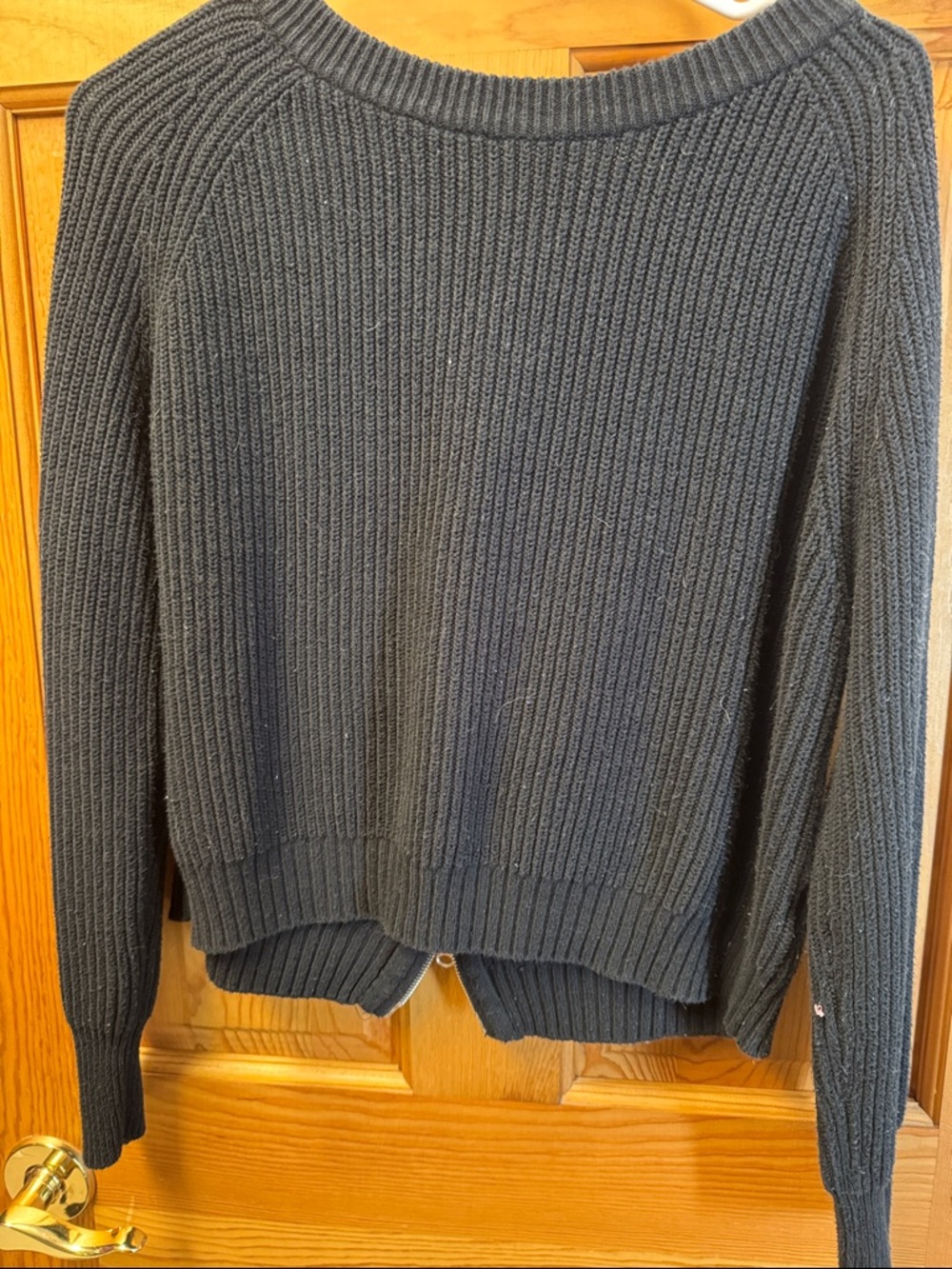 Philosophy Women's Charcoal Ribbed Crewneck Sweater